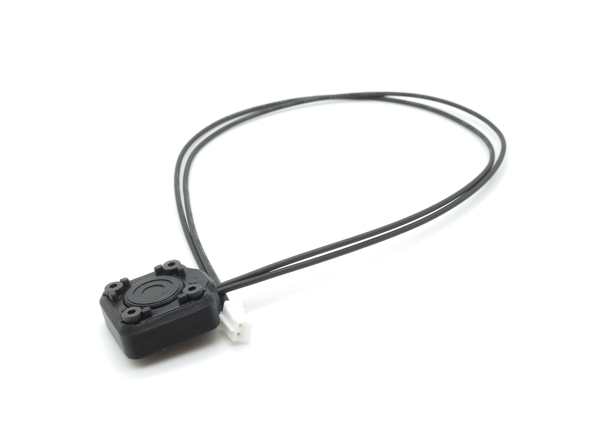 The optional external button, with 28cm of cabling