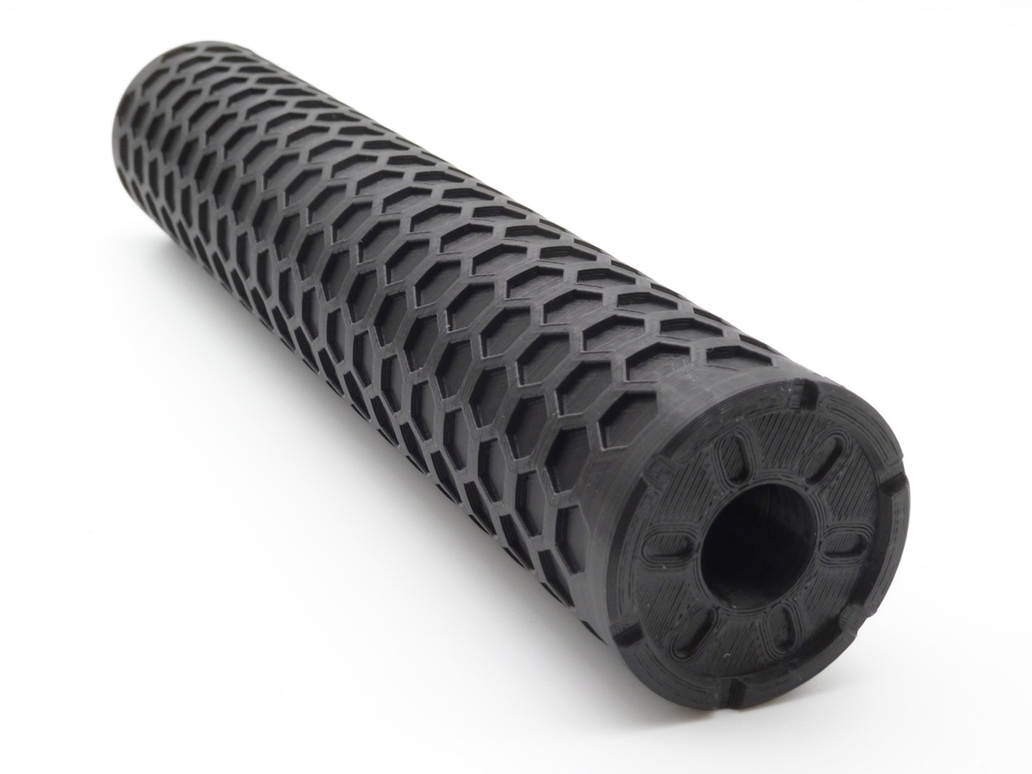 Hex-Pattern Cylindrical Silencer
