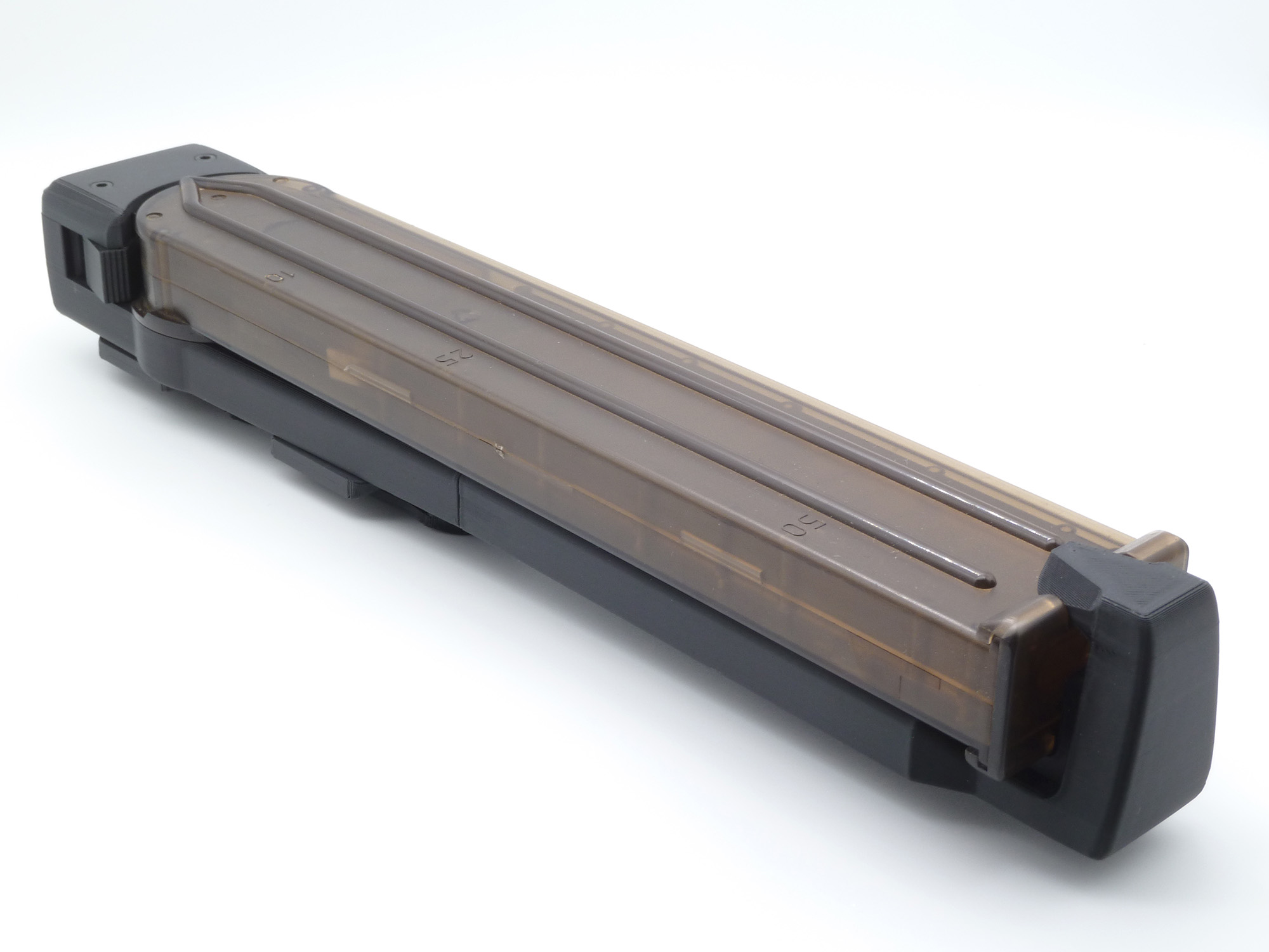 Overview of the p90 pouch, with magazine installed